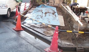 庭の整地完了(埼玉県鴻巣市)